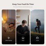 IMIPAW Automatic Cat Feeders, 3L Timed Cat Dry Food Dispenser, Dual Power Supply, Programmable Portion Size, 1-6 Meals Per Day, Auto Pet Feeder for Cats and Small Dogs