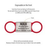 Slide On Pet Tag ID - Silent Custom Dog Tags - Name Tags Personalized - No Jingle Slide On Cat Tag ID - Engraved Collars