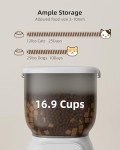LAMPICK Smart Automatic Cat Feeder - WiFi Cat Food Dispenser with APP Control Up to 15 Portions((8g/Portion) 10 Meals Per Day, Dual Power Supply Pet Feeders for Cats/Dogs (4L/16.9 Cups)