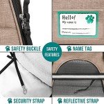 PetAmi Airline Approved Pet Carrier for Cat, Soft Sided Dog Carrier for Small Dog, Cat Travel Supplies Accessories for Indoor Cat, Ventilated Pet Carrying Bag Medium Kitten Puppy, Large Heather Taupe