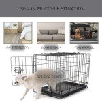 Washable Dog Bed Mat Reversible Dog Crate Pad Soft Fluffy Pet Kennel Beds Dog Sleeping Mattress for Large Jumbo Medium Small Dogs, 21 x 13 Inch, Gray