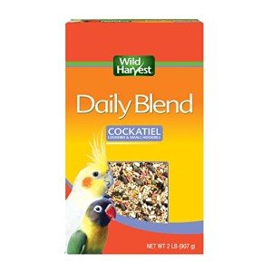 Daily Blend Wild Harvest Nutrition Diet, for Cockatiels, Lovebirds and Small Hookbills, 2 Pounds