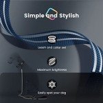 Pawaii Personalized Dog Collar and Leash Set, Reflective Leash for Medium Dogs, Adjustable Size