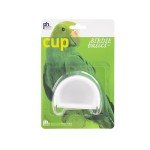 Prevue Pet Products BPV1181 2-Pack Universal Plastic Hanging Cups for Small Birds, Colors Vary