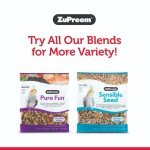 ZuPreem FruitBlend Flavor Pellets Bird Food for Parrots and Conures, 3.5 lb (Pack of 2) - Daily Blend Made in USA for Caiques, African Greys, Senegals, Amazons, Eclectus, Small Cockatoos