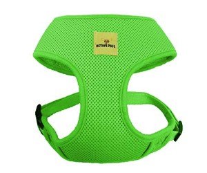 Active Dogs Dog Harness No Pull & No Choke Adjustable Pet Vest Harness for Dogs Reflective Adjustable Breathable Front Clip Pet Harness for Small Medium and Large Dogs (X-Small, Lime Green)