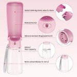 FORWH Portable Dog Water Bottle Dispenser [Leak Proof & Foldable] Dog Travel Water Bottle Bowl Accessories for Small Medium Large Dogs Pet Water Bottles for Dogs Walking Outdoor Hiking Travel 19OZ