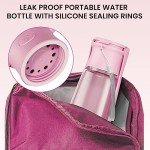 FORWH Portable Dog Water Bottle Dispenser [Leak Proof & Foldable] Dog Travel Water Bottle Bowl Accessories for Small Medium Large Dogs Pet Water Bottles for Dogs Walking Outdoor Hiking Travel 19OZ