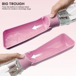 FORWH Portable Dog Water Bottle Dispenser [Leak Proof & Foldable] Dog Travel Water Bottle Bowl Accessories for Small Medium Large Dogs Pet Water Bottles for Dogs Walking Outdoor Hiking Travel 19OZ