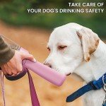 FORWH Portable Dog Water Bottle Dispenser [Leak Proof & Foldable] Dog Travel Water Bottle Bowl Accessories for Small Medium Large Dogs Pet Water Bottles for Dogs Walking Outdoor Hiking Travel 19OZ