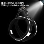 Dog Harness for Small Dogs, Small Dog Harness and Leash Set, Honeycomb Grid, Reflective Lightweight Harness & Anti-Twist Pet Lead,Dog Harness(Multi Color, Size: XS-S-M) (XS, Black)