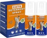 hply tea Cat Deterrent Spray - Effective Training Aid with Natural Ingredients, Safe Indoor & Outdoor Deterrent for Furniture Protection, Non-Toxic Anti-Scratch Formula (2 Pcs * 100 ML) 7.0 OZ Orange