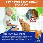 hply tea Cat Deterrent Spray - Effective Training Aid with Natural Ingredients, Safe Indoor & Outdoor Deterrent for Furniture Protection, Non-Toxic Anti-Scratch Formula (2 Pcs * 100 ML) 7.0 OZ Orange