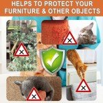 hply tea Cat Deterrent Spray - Effective Training Aid with Natural Ingredients, Safe Indoor & Outdoor Deterrent for Furniture Protection, Non-Toxic Anti-Scratch Formula (2 Pcs * 100 ML) 7.0 OZ Orange