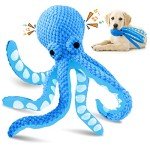 Jeefome Dog Toys for Large Dogs：Interactive Dog Toys with Soft Fabric- Squeaky Dog Toys for All Breed Sizes- Puppy Toys to Keep Them Busy