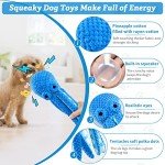 Jeefome Dog Toys for Large Dogs：Interactive Dog Toys with Soft Fabric- Squeaky Dog Toys for All Breed Sizes- Puppy Toys to Keep Them Busy