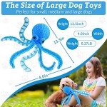 Jeefome Dog Toys for Large Dogs：Interactive Dog Toys with Soft Fabric- Squeaky Dog Toys for All Breed Sizes- Puppy Toys to Keep Them Busy