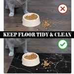Dog Food Mats for Floors Absorbent, Pet Cat Food Mat - Quick Dry Dog Bowl Mats for Food and Water, Eco-Friendly Boho Pet Supplies