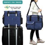 PetAmi Dog Travel Bag, Travel Pet Bag Organizer, Dog Food Travel Bag with Food Container and Bowls, Dog Travel Supplies Gift Accessories for Weekend Camping, Dog Cat Diaper Bag (Navy, Large)