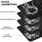 Dog Food Mats for Floors Absorbent, Pet Cat Food Mat - Quick Dry Dog Bowl Mats for Food and Water, Eco-Friendly Boho Pet Supplies