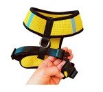 Active Dogs Dog Harness No Pull & No Choke Adjustable Pet Vest Harness for Dogs Reflective Adjustable Breathable Front Clip Pet Harness for Small Medium and Large Dogs (X-Small, Yellow)