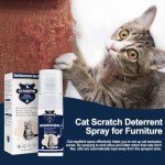 JAMBOS Cat Deterrent Spray - Safe Indoor & Outdoor Deterrent for Furniture Protection, Effective Training Aid with Natural Ingredients - Non-Toxic Anti-Scratch Formula for Cats and Kittens 5.08 Ounces