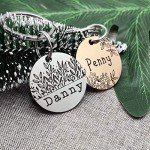 Cute Custom Pet ID Tags, Dog Tag and Cat Tag Personalized Engraved Double Sided - Round Stainless Steel