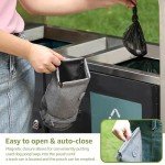 Dog Poop Bag Holder,Dog Walking Bag with Poop Bag Dispenser,Reusable Smell Proof Dog Waste Bag,Pet Poop Pouch with Magnetic Closure,Portable Dog Accessories Travel Bag for Leash,Harness &Waist