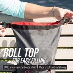 Leash Boss Travel Dog Food Container, Portable Dog Food Travel Bag, Pet Travel Food Storage Container, Large Capacity Kibble Carrier Pet Food Bin, Cat Food Container, Dog Accessories for Camping