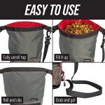 Leash Boss Travel Dog Food Container, Portable Dog Food Travel Bag, Pet Travel Food Storage Container, Large Capacity Kibble Carrier Pet Food Bin, Cat Food Container, Dog Accessories for Camping