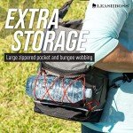 Leash Boss Travel Dog Food Container, Portable Dog Food Travel Bag, Pet Travel Food Storage Container, Large Capacity Kibble Carrier Pet Food Bin, Cat Food Container, Dog Accessories for Camping