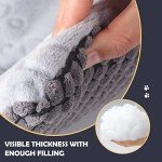 IEUUMLER Dog Bed, Reversible Washable Bed Mat, Soft Premium Plush Dog Crate Pad, Pet Cushion Sleeping Mattress for Small/Medium/Large Dogs and Cats FC014 (Gray,30"*20")