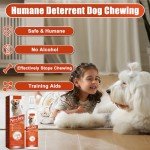 PLUS CABLE No Chew Spray for Dogs, Bitter Apple Spray for Dogs to Stop Chewing Licking, Alcohol-Free Non-Toxic Anti Chew Spray for Dogs Pet Training & Behavior Aids Protects Furniture (Orange1)