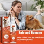 PLUS CABLE No Chew Spray for Dogs, Bitter Apple Spray for Dogs to Stop Chewing Licking, Alcohol-Free Non-Toxic Anti Chew Spray for Dogs Pet Training & Behavior Aids Protects Furniture (Orange1)