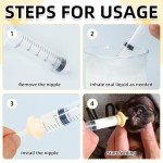 Kitten Nipples for Feeding,Professional Kitten Feeding Syringes,Nipple&Feeding Kit for Kittens and Puppies,Reusable Newborn Kitten Supplies,Suitable for Feeding Kitten,Puppy,Rabbit