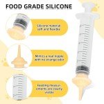 Kitten Nipples for Feeding,Professional Kitten Feeding Syringes,Nipple&Feeding Kit for Kittens and Puppies,Reusable Newborn Kitten Supplies,Suitable for Feeding Kitten,Puppy,Rabbit