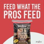 Blue Ridge Koi Fish Food 25lb - Koi Food 3/16” Large and Mini Blend Growth Formula, Goldfish Food, Premium Fish Food for Ponds, Ponds Fish Food, Floating Pond Pellets