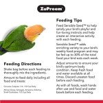 ZuPreem Sensible Seed Bird Food, Cockatiel, Lovebird, Quaker, Small Conure, Lorikeet, Seed and Pellet Blend for Medium Birds, Food Mixer Topper, Enriching Variety, Made in USA, Bird Seed (M, 2 lb)