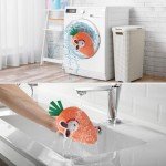 Amazon Basics Hide and Seek Squeaky Dog Plush Toy, Rabbit and Carrot, Orange and White, 5 Pack