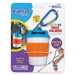 Brightkins Let's Go Coffee Cup Treat Holder - Treat Dispenser for Dogs, Dog Travel Accessories