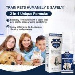 JAMBOS Cat Deterrent Spray - Safe Indoor & Outdoor Deterrent for Furniture Protection, Effective Training Aid with Natural Ingredients - Non-Toxic Anti-Scratch Formula for Cats and Kittens 5.08 Ounces