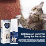 JAMBOS Cat Deterrent Spray - Safe Indoor & Outdoor Deterrent for Furniture Protection, Effective Training Aid with Natural Ingredients - Non-Toxic Anti-Scratch Formula for Cats and Kittens 5.08 Ounces
