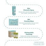 Dog Travel Cleaning Kit and Accessories - Dog Road Trip Essentials - Includes Grooming Wet Wipes and Dry Wipes, Poop Bag, Odor Spray, Pee Pads, and Gloves - Dog Mom Gifts for Women