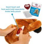 Original Snuggle Puppy Junior. Pet Anxiety Relief and Calming Aid, Comfort Toy for Behavioral Training in Biscuit