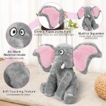 Letsmeet Plush Large Dog Toys with Squeaker and Crinkle Paper, Interactive Puppy Chew and Teeth Cleaning Toy, Pet Toys for Small, Medium and Large Dogs