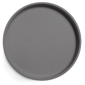 DogBuddy Dog Food Mat - Waterproof Dog Bowl Mat, Silicone Pet Mat for Food and Water Bowls, Nonslip Pet Feeding Mat with Edges, Dogs Food Mats for Floors, Puppy Supplies (XS, Gray)