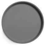 DogBuddy Dog Food Mat - Waterproof Dog Bowl Mat, Silicone Pet Mat for Food and Water Bowls, Nonslip Pet Feeding Mat with Edges, Dogs Food Mats for Floors, Puppy Supplies (XS, Gray)