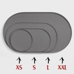 DogBuddy Dog Food Mat - Waterproof Dog Bowl Mat, Silicone Pet Mat for Food and Water Bowls, Nonslip Pet Feeding Mat with Edges, Dogs Food Mats for Floors, Puppy Supplies (XS, Gray)