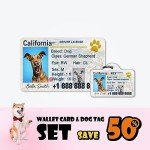 Custom Pet Driver License ID Tags, Custom Pets ID Tags, Personalized Driver¡¯s License Tags for Pet, Pet ID Tags Personalized, Cat License id Tags Personalized, Dog Funny License ID Tags Personalized