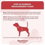 Downtown Pet Supply Step in Dog Harness for Small Dogs No Pull, Small, Khaki - Adjustable Harness with Padded Mesh Fabric and Reflective Trim - Buckle Strap Harness for Dogs